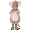 UNDERWRAPS unisex child Toddler's Plush Mouse Belly Babies Costume, Gray, Medium US