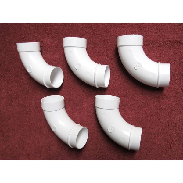 (5) 90 Long Spigot 2" Central Vacuum PVC Rough-in Fitting