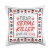 True Crime Serial Killer Joke, Murder Show Murderino Throw Pillow