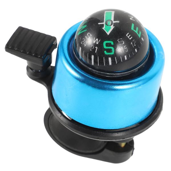 Multi-function Bike Compass Bell Replacement Accessory for Mountain Folding Bicycles Sound Easy Installation Stylish Design Suitable for Adults