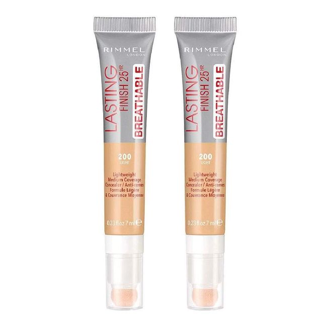 Moist Moisture Rimmel Lasting Finish Breathable Concealer Light 0.23fl oz 2pcs(1pack)