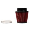 4inch/100mm High Flow Inlet Cold Air Intake Cone Replacement Dry Air Filter Red