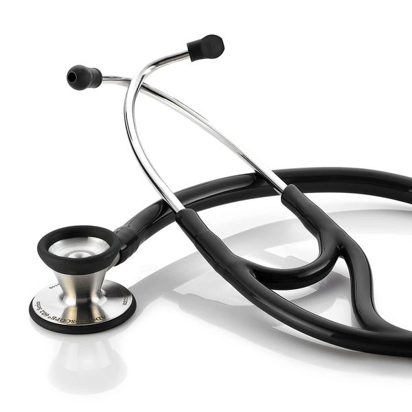 ADC 602BK Adscope Model 602 Traditional Cardiology Stethoscope, Black