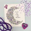 Bothy Threads Counted Cross Stitch Kit - Love You to The Moon