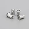 Unxuey 100PCS M6 Aluminium Alloy Rivet Nuts Knurled Flat Head Rivnuts Threaded Insert Rivet Nut