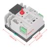 Dual Power Automatic Switch - 2P Generator Switch, AC110V, 50Hz, 60Hz, 63A for Continuous Power Supply