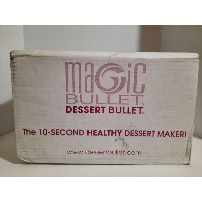 MAGIC BULLET DESSERT BULLET Blender ~ The 10 SECOND HEALTHY DESSERT MAKER ~ NEW