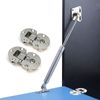 YIDELAI 90 Degree Flap Hinges (1 Pair) Adjustable Concealed Flat Hinges