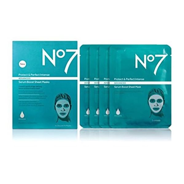 No7 Protect & Perfect Intense ADVANCED serum boost sheet masks