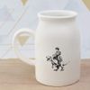 300ml 'Boy Riding Dinosaur' Ceramic Milk Jug (MJ00016858)