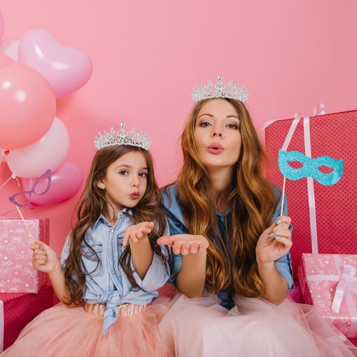 Papoopy Tiara Crown for Women and Girls, Headband Hair Accessories for Birthday Wedding Party Costume Silver