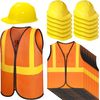24 Pieces Construction Worker Costume Construction Role Play Set Including Const