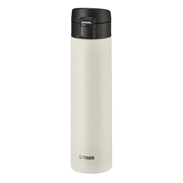 TIGER MKA-K060WK Tiger Water Bottle, 20.3 fl oz (600 ml), One-touch, Lightweight, Stainless Steel Bottle, Vacuum Insulated, Hot and Cold Insulated, White