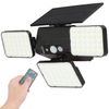 3 Head 90 LED Security Motion Sensor Outdoor Solar Light with Remote Control |