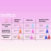 Peachlife Ring Menstrual Cup - Reusable for 10 Years - Medium Size, Medium Firm