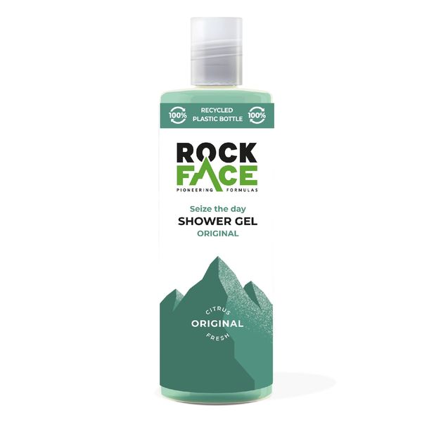 Rock Face Original Shower Gel 410ml | All in One Body Wash | Fresh Citrus Scent | Suitable for Hair and Body | Long-Lasting Scent