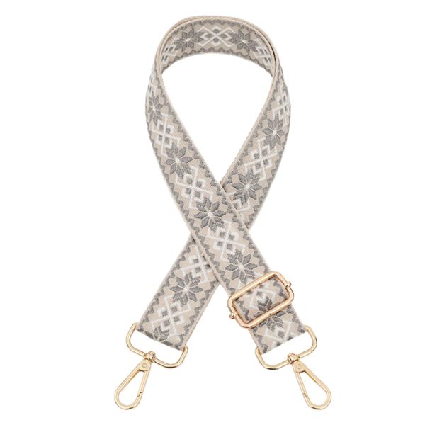 emmy's shop Shoulder Straps, Back Camera, Smartphone, Thick, Wide, Painless, Geometric Pattern, Floral Pattern, Nylon, gray