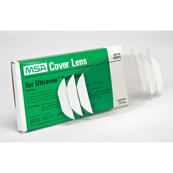 MSA 456975 Cover Lens, Clear (Pack of 25)
