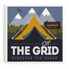 Off The Grid (Tent), Discover The Parks (Absorbent Ceramic Coaster, Single, Cork Back, Kitchen Table Decor)