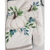 1 Printed Kitchen Oven Mitt (7" x 10") FALL, HARVEST, 2 WHITE PUMPKINS, MI