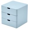 Dalanpa 3-Drawer Vanity Organizer, Compact Storage Organization Drawers Blue