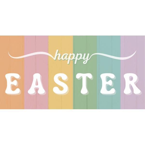 Happy Easter Wreath Attachment, Sign or Door Hanger
