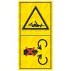 PTO Guard Safety Shield Warning Hazard Label Replacement for Ford Case IH John Deere Tractor