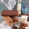 Snips Rectangular Biscuit Saver, Brown/Clear