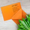 Folding cards A6 - C6 Gummed Edges without Box 10 Karten-Sets Orange