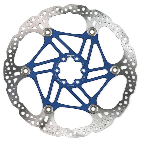 Hope Floating Disc Rotor 220mm 6 Bolt - Blue