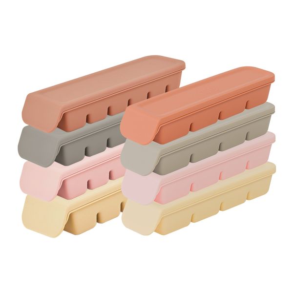 [Guaranteed arrival] Fergie double-sealed baby food cube silicone baby food storage container 4-compartment 4-compartment 6-compartment 4-compartment