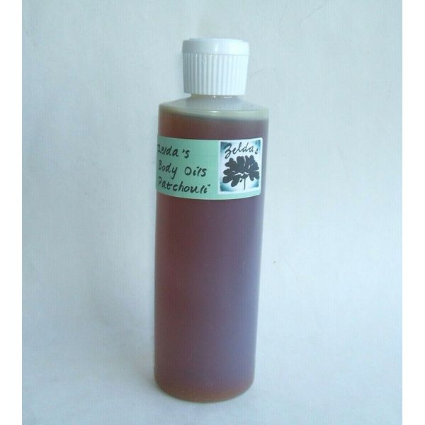 Zelda's Patchouli Wholesale Fragrance Body Oil 8oz Bottle Earthy Woods Notes