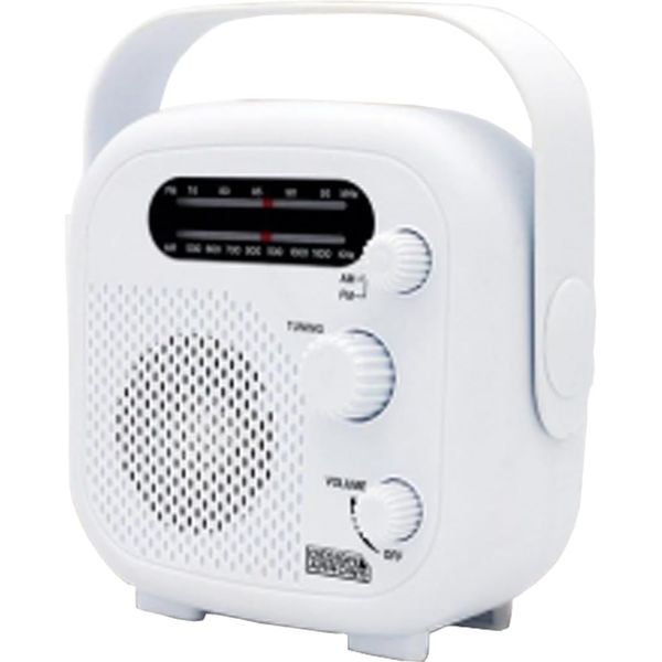 YAZAWA SHR02WH Shower Radio, White
