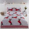Rapport Home Dachshund Duvet Cover Set, Polycotton, Red, Single
