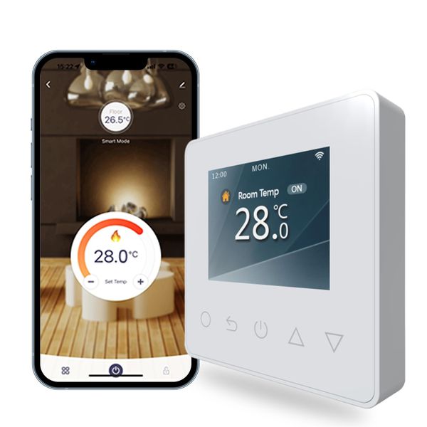 Underfloor Heating Thermostat Smart Temperature Controller Digital Proframmable Thermostat for Electric Floor Heating with WiFi