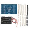 PATIKIL Soldering Practice Board, 1Set PCB Board Electronics Kit Prototype DIY Welding Circuit SMD/SMT LED Flashing Light for Beginner Experiment Project