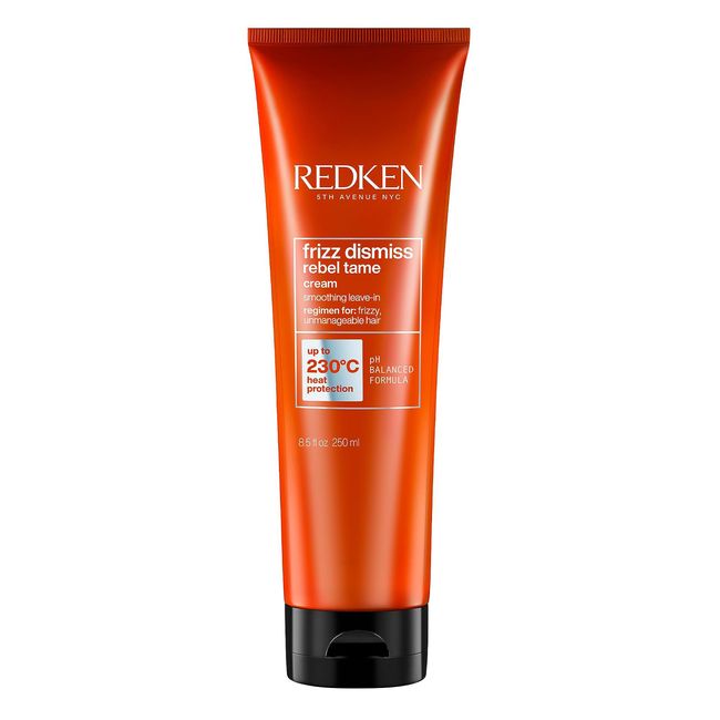 REDKEN Frizz Dismiss Rebel Tame, Heat Protection Smoothing Cream, Babassu Oil, 250 ml