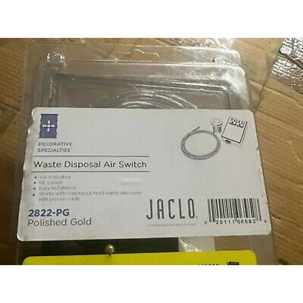 Jaclo 2822-PG Waste Disposal Air Switch, Polished Gold