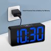 DreamSky Compact Digital Alarm Clock with USB Port for Charging, 0-100%
