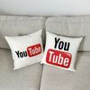 Double Sided 16" Pillow Case Youtube Video Insert INCLUDED Creator Subscribe