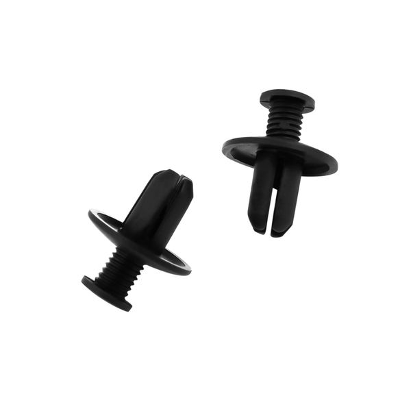 Partuto 100 Pcs 8mm Hole Plastic Screw in Fastener Rivets Retainer Clips Replacement