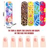 100 Pack Nail Files Double Sided Emery Boards Manicure Tools (Vibrant Style)