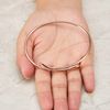 Philip Jones Rose Gold Plated Teardrop Bangle