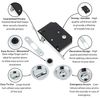 Sliding Door Bathroom Mortice Lock - Polished Chrome