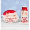 Santa Cookie Plate and Milk Jar