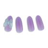 Set of 24, 12 Different Sizes, Medium Length, 3D, Fake Nails, Purple Nails