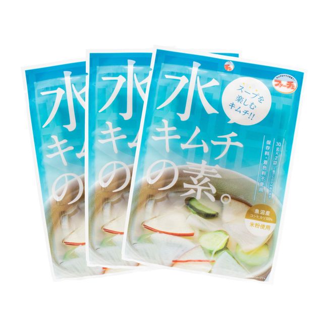 FACEE Water Kimchi no Oto, Korean Cuisine, 1.1 oz (30 g) x 2 Bags x 3