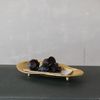 Creative Co-Op Decorative Cast Aluminum Footed Shell Shaped Tray, Gold Finish