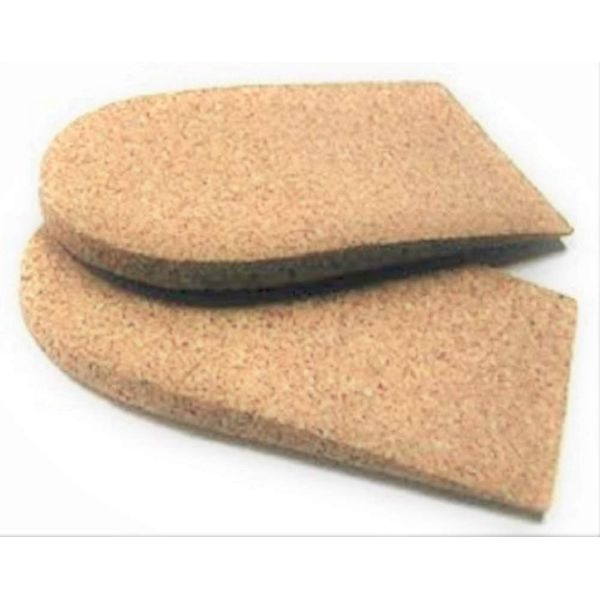 Cork Heel Lift, 3/8" ( 9mm ), 1 Pair, Medium (2 1/2" wide)