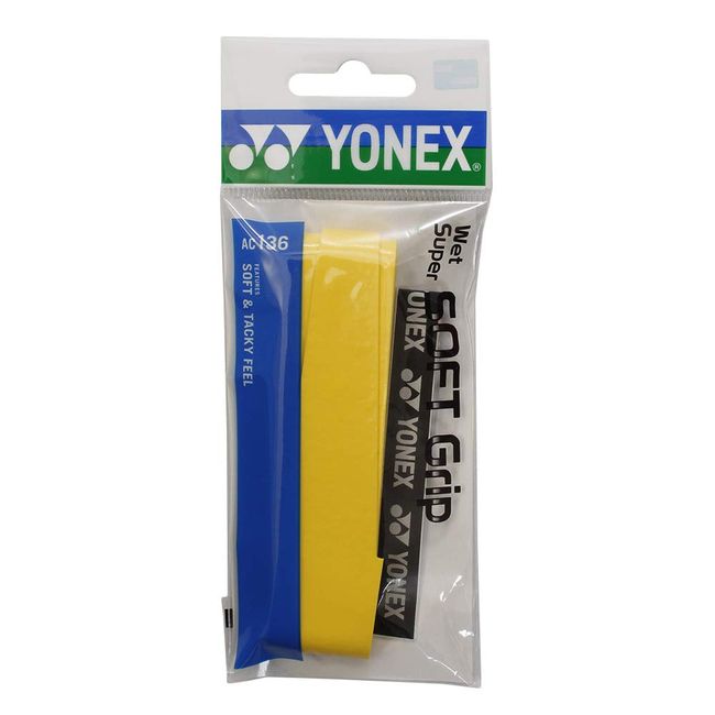 YONEX Wet Super Soft Grip AC136 Overgrip Tape 004/Yellow